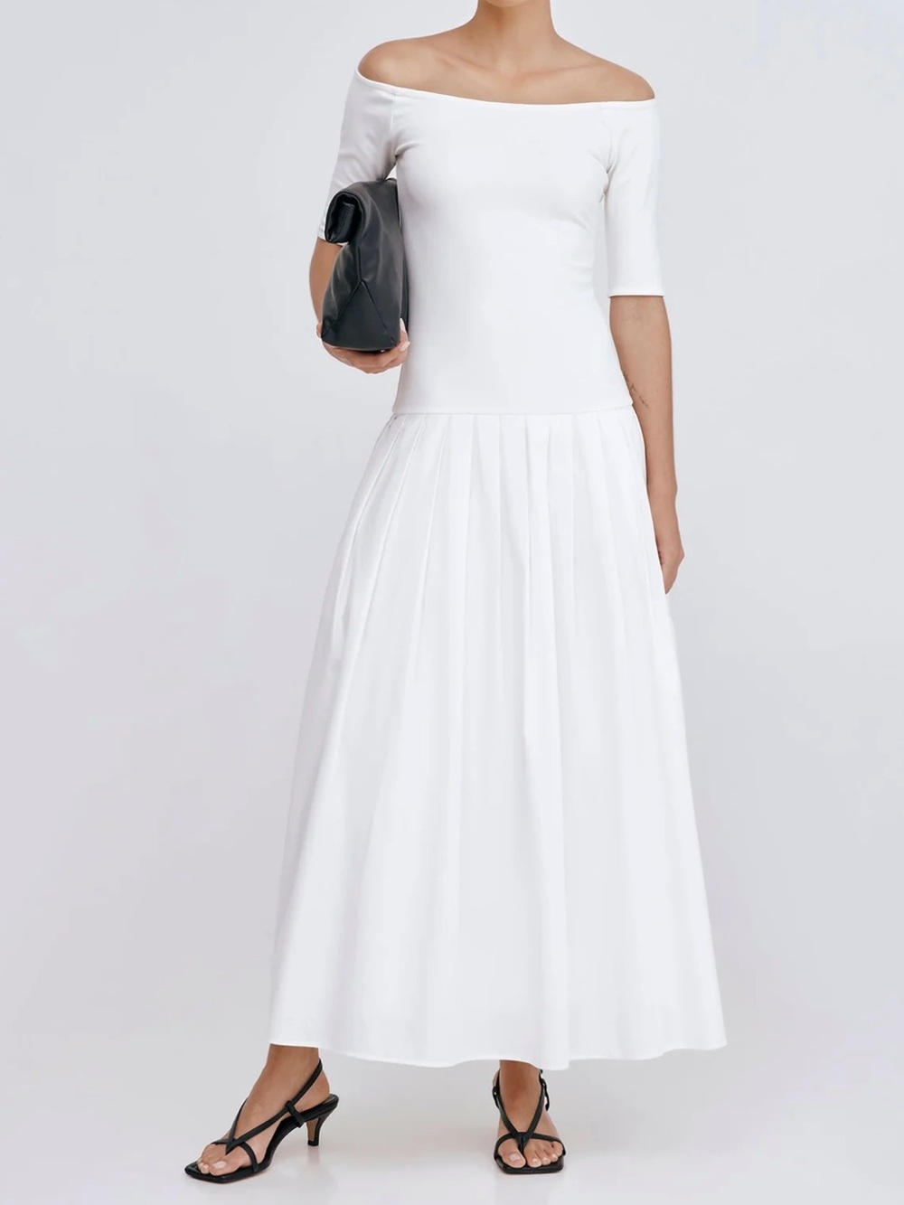 NWT Marcella Mila Dress Cotton Off White Size Large